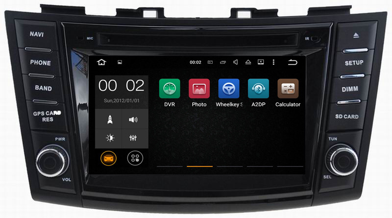 Ouchuangbo car dvd stereo android 7.1 for Suzuki swift with GPS navigation Bluetooth music steering wheel control