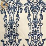 Fantasy Design Beaded Sequins Lace Fabric For Party Dress