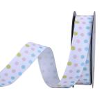 Colorful Rainbow Packing Gifts Double Faced Happy Birthday Satin Ribbon