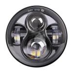 Black 5.75-inch Cree LED Projector Daymaker Hi/Lo Beam Headlight for Harley