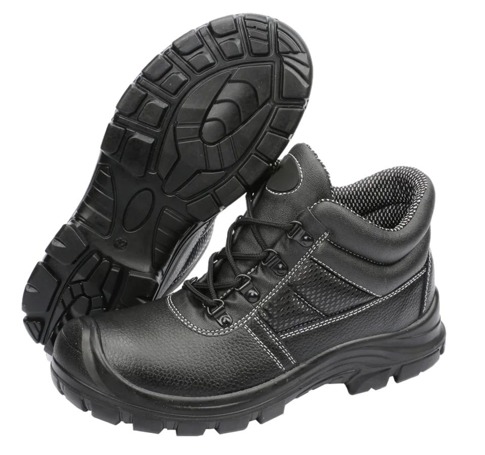 Steel Toe Work Boots Construction Worker Safety Shoes For Men