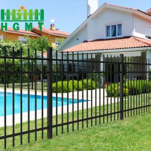 Wholesale Anti Rust Galvanized Steel Wrought Iron Spear Top Security Fence Panel from china suppliers