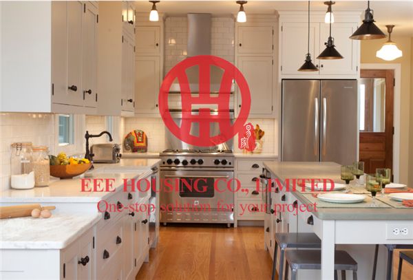 Fashion Shaker-style Solid Wood Kitchen Cabinet with Excellent Design and Quality