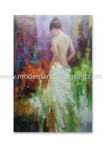 Wholesale Hand Painted Modern Canvas Woman Oil Painting For Interior Decoration 24&quot; X 36&quot; from china suppliers