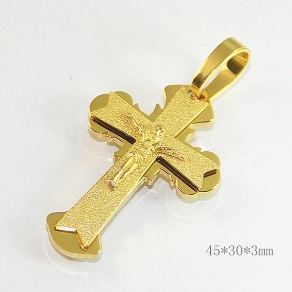 Fashion Stainless Steel Jesus Gothic Christian Worship Favorite Necklace Pendant
