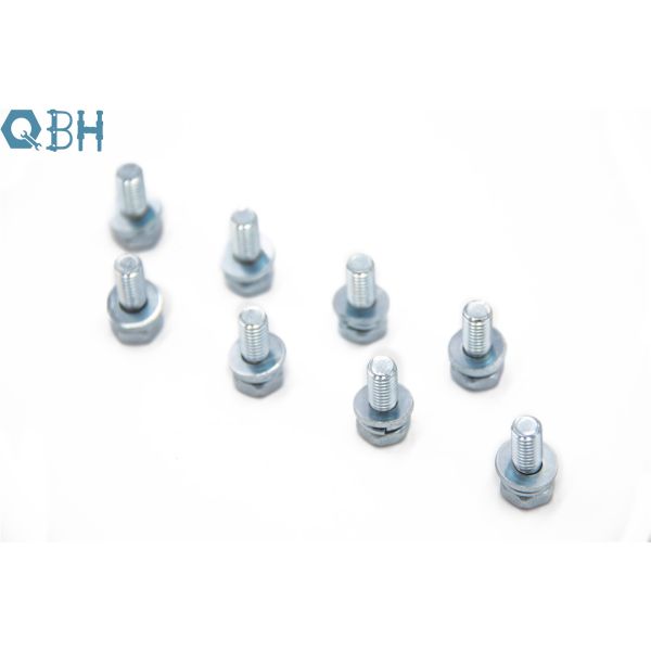 Hexagon Head Cross Recessed Bolt Zinc Coating With Indentation