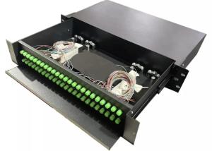 Wholesale 2U 48 Port Fiber Optic Patch Panel Light Fc Simplex Slide Out ODF from china suppliers