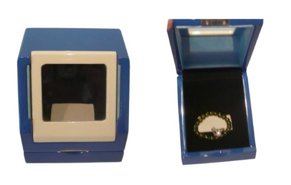 Wood Gift Boxes, Wooden Keepsake Storage Box With Glass Window For Bracelet /