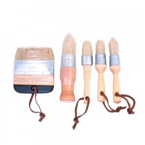 Wholesale Round 5 Pieces Chalk Paint Brush Reusable Smooth With Flat Tip from china suppliers