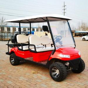 China 30-40mph Street Legal Electric Golf Carts Six Seater Vehicles on sale