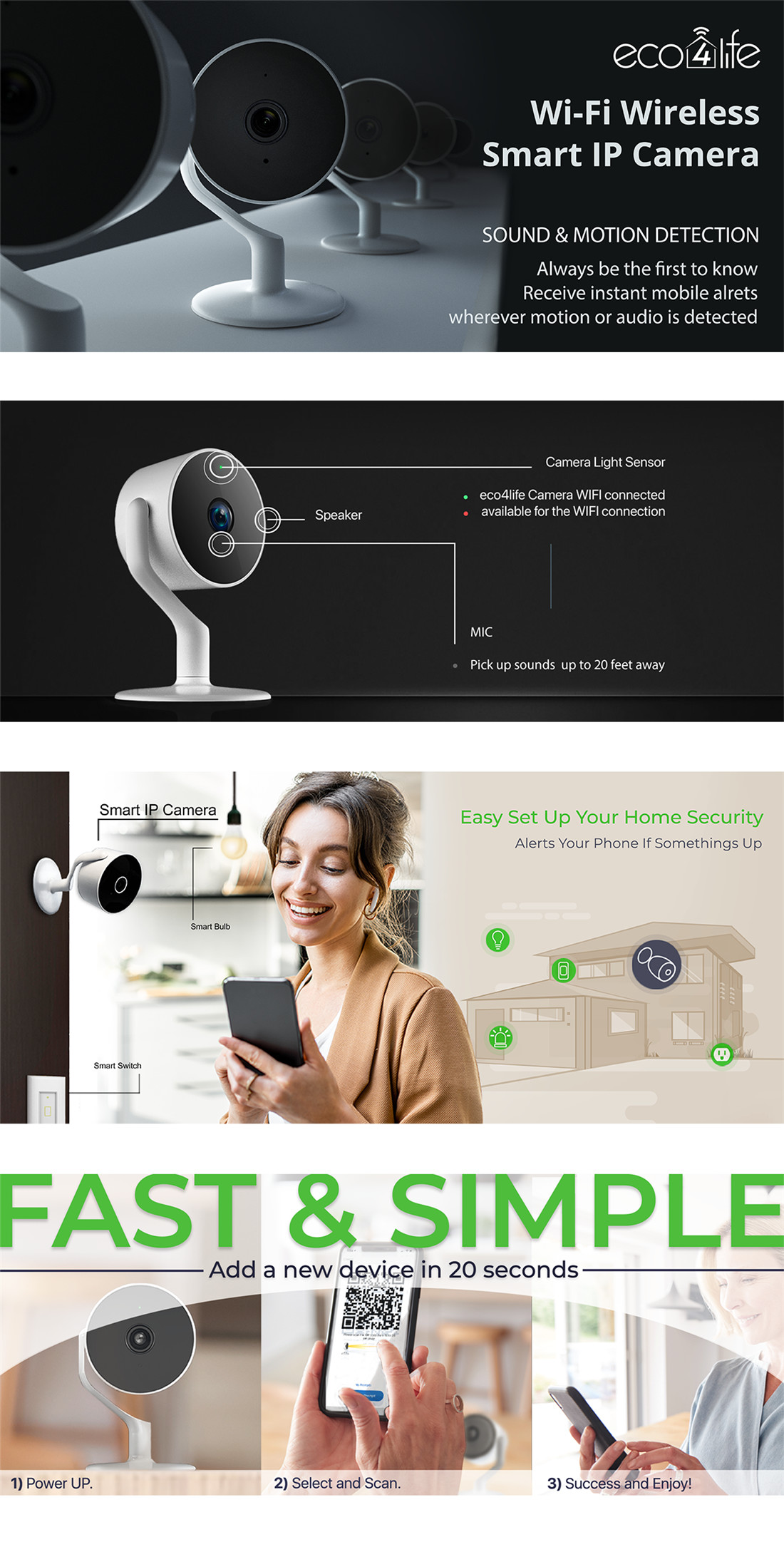 Smart WiFi Camera(SC-BIPC-8C)