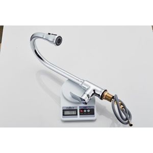 Silver Pull Out Full Copper Kitchen Sink Faucets