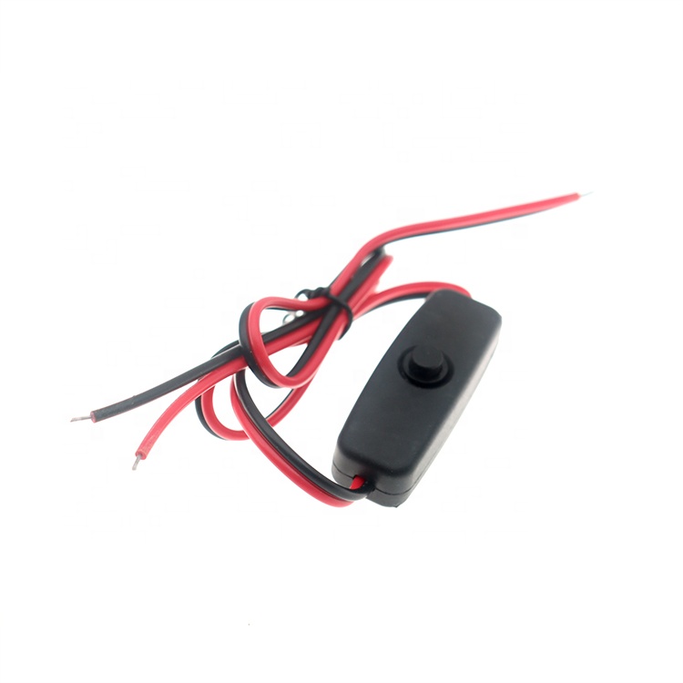 Customized In-line Switch Button on off Power Cable for Led Lamp Motor