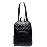PU School Bags Rhombus Lattice Immitation Leather Women Backpack