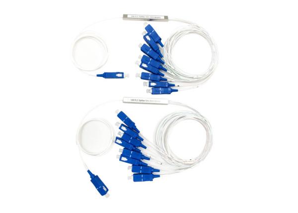 1x8 1x16 1x32 SC UPC Fiber Optic PLC Splitter Mini Steel Type Green PLC Fiber