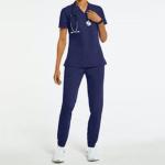 Custom Cotton And Polycotton Hospital Medical Scrub Uniform