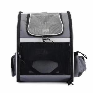 Wholesale Gray Pet Carrier Backpack Expandable Shoulder Breathable Collapsible Dog Carrier from china suppliers