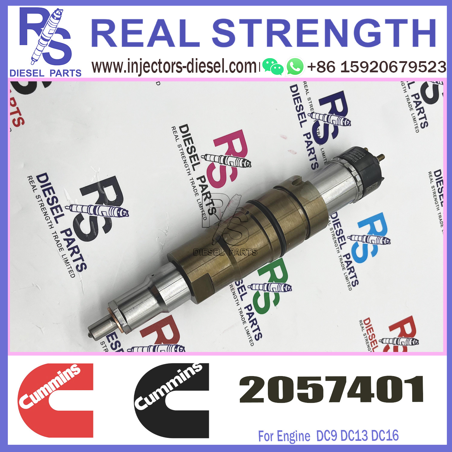 912628 Diesel Engine Common Rail Injector Replacement Cummins SCANIA 2057401