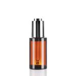30ml Cosmetic Bottles Thick Wall Pet Amber Plastic Bottles With Dropper