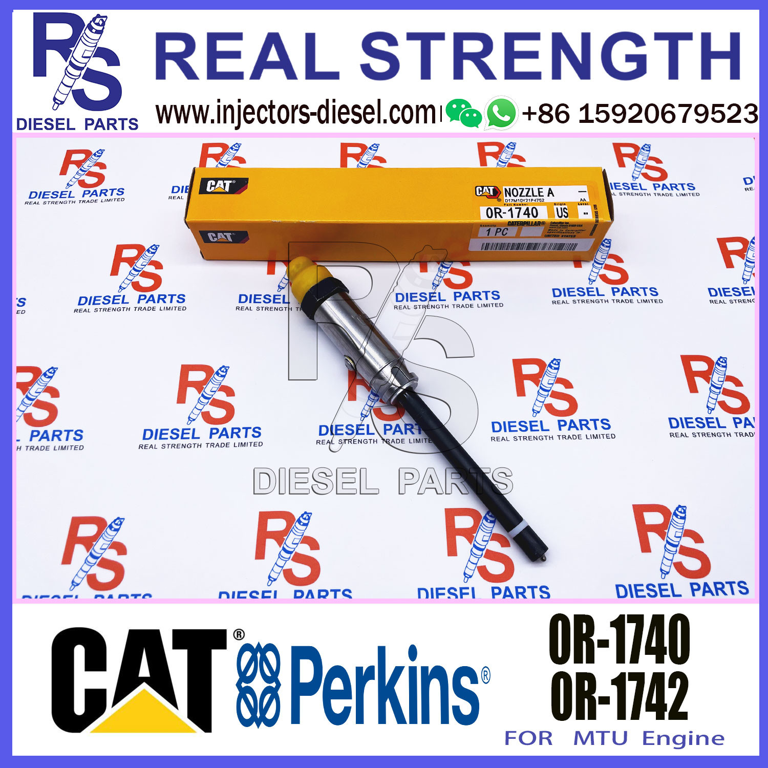 CAT 3304/3304B/3306B/3306 Engine Fuel Injector 0R-1740 OR-3418 8N-7005 With Genuine Packing