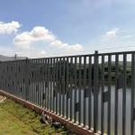 Black Powder Coating Iron Tubular Metal Fence Spearhead Design