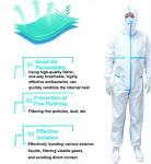 Full Body Medical Protective Coveralls One Piece Antibacterial S - 6XL