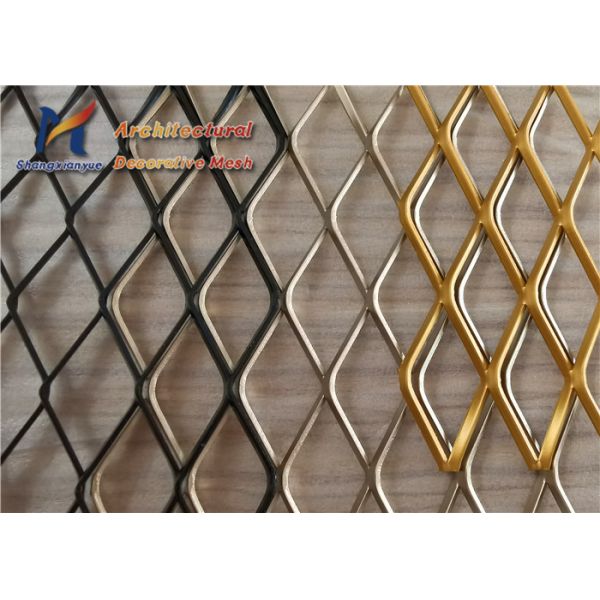 Partitions Aluminum Expanded Mesh 1.0mm 0.5m Diamond Shape Wire Mesh