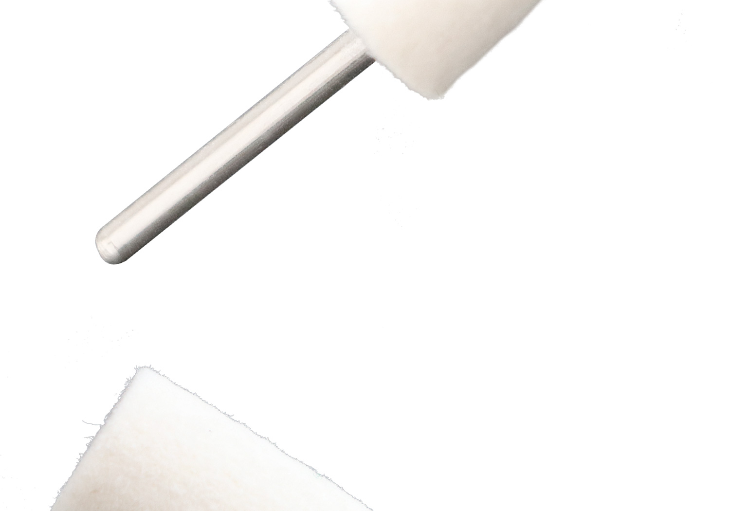 10pcs Wool Grinding Head Round Cylindrical Bullet Type Polishing 2.35mm