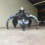 Excavator Hydraulic Orange Peel Grab With 360 Degree Rotation