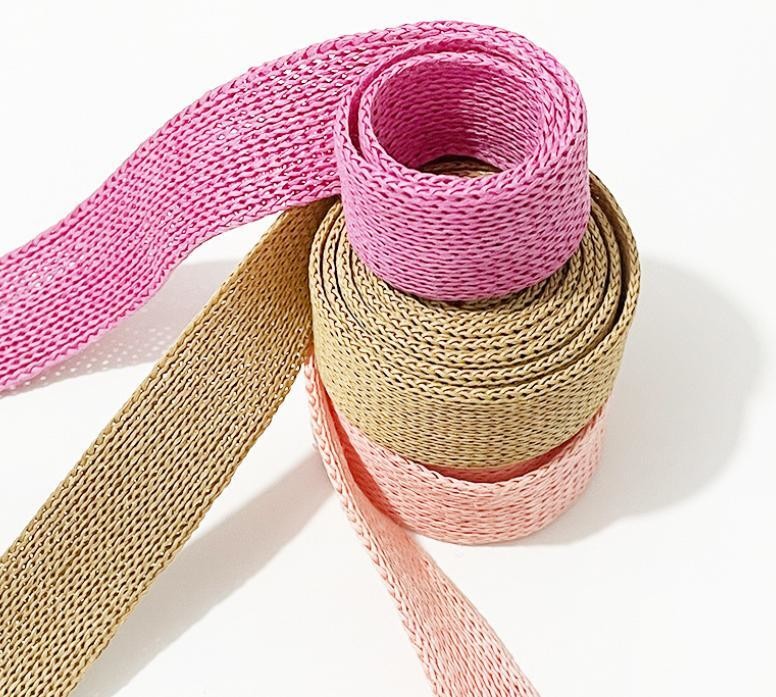 Pink Wrapping Paper Ribbon Double Layer Hollow Gift Wrap And Ribbon