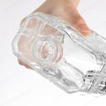 Clear 500ml 50cl Square Glass Gin Bottle Vodka Spirit Liquor Tequila Rum Whiskey