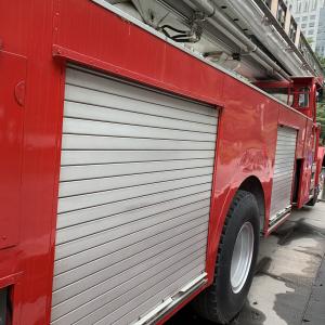 China Aluminum Rolling Shutter Door Red And White For Fire Fighting Truck on sale