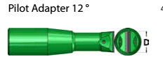Green Rock Drilling Reaming Drill Bit Diameter 64mm - 127mm Pilot Adapter