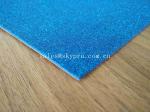 Flexible EVA Foam Rubber Sheets 1mm Thickness Blue Self - Adhesive Glitter