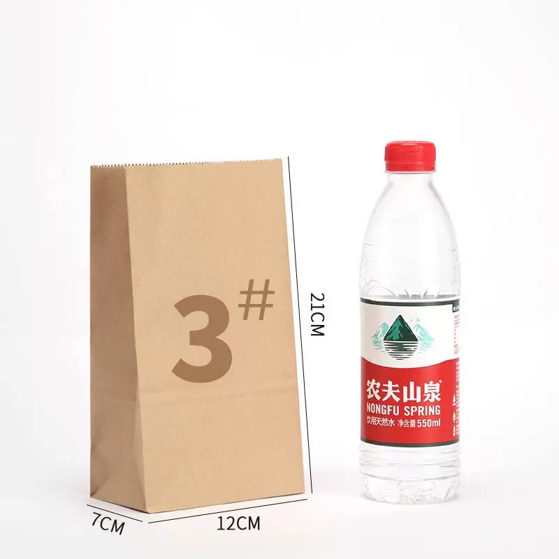 Recyclable Kraft Paper Biodegradable Food Packaging Bags