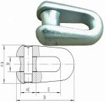 Steel Material Aerial Cable Tools Anti Twist Rigid Wire Rope Connector