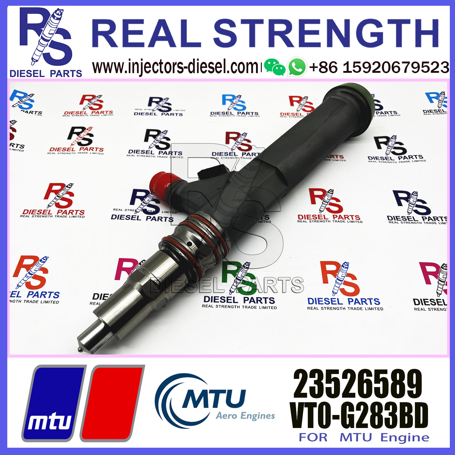 High quality Diesel Fuel Injector VTO-G163BD 23526589 For MTU 4000 ENGINE with stock available and fast delivery for cat