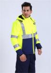 Hi Vis Orange/ Yellow Winter Work Jacket , OEM Cold Weather Fleece Jacket