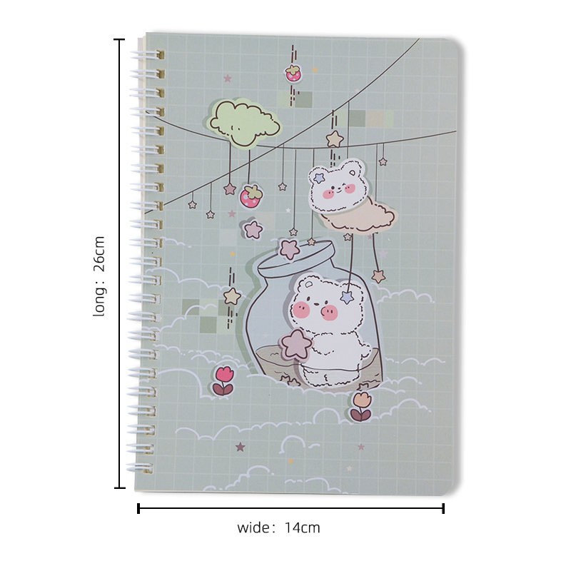 Customized Print Student Note Books for School 4 Colors Paper Composition Exercise