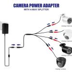 1 to 4 ways 1 Female to 4 Male 5.5x2.1 mm DC Power Supply Splitter Cable for
