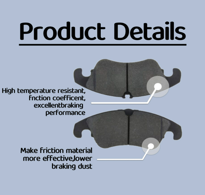 brake pad manufacturer auto spare parts front brake pads for universal vehicle