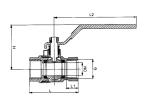 CE Manual Brass Ball Valve / Water Full Bore Ball Valve PN25