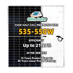Wholesale 550W Mono / Monocrystalline PV Perc Solar Cell Panel For Industrial And Commercial from china suppliers