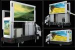 P10 Mobile Led Truck Advertising Screen , Outdoor Mounted Led Billboard HD 800Hz
