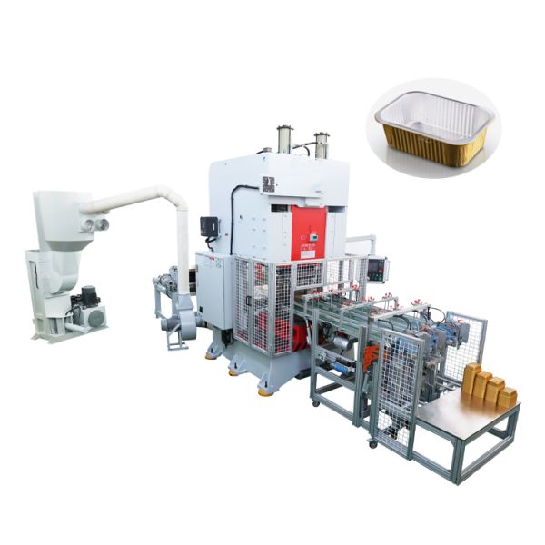Aluminum Foil Food Disposable Box Container Making Punching Machine Making