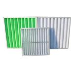 Non Woven Synthetic Fiber G4 Washable Air Filter Pleated Panels