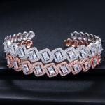 AAA+ Elegant Square CZ Bracelets Zircon Tennis charm Bracelets & bangles CZ