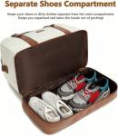 Stylish Duffel Travel Bags With Laptop Compartment Toiletry 19 Inch 19.7x9.8x14
