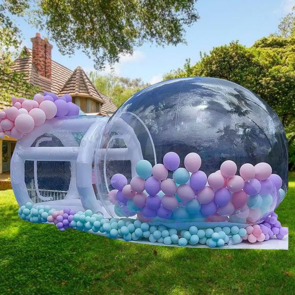 Clear Transparent Tent Inflatable Dome Bubble House for Balloons Flying Inside PVC