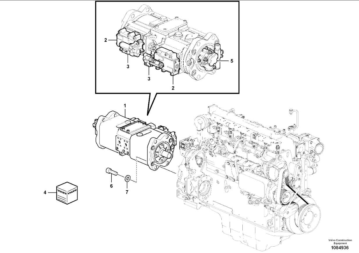 TQ VOE14691358 FOR VOLVO EC140E EXCAVATOR PARTS HYDRAULIC PUMP MAIN PUMP HYDRAULIC PISTON PUMP GP-PISTON AFTERMARKET ORIGINAL